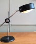 Lampe à poser en acier chromé et métal noir – Atelje Lyktan, 70’s