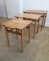 3 tables gigognes en chêne massif – Kurt Ostervig, Danemark, 50’s