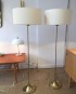 Paire de lampadaires en laiton – Bergboms – Suède, 60’s