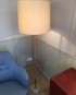 Lampadaire en aluminium et teck – Suède, 60’s